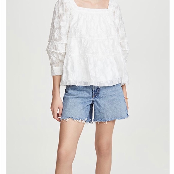 Anthropologie moon river white top - Picture 5 of 7